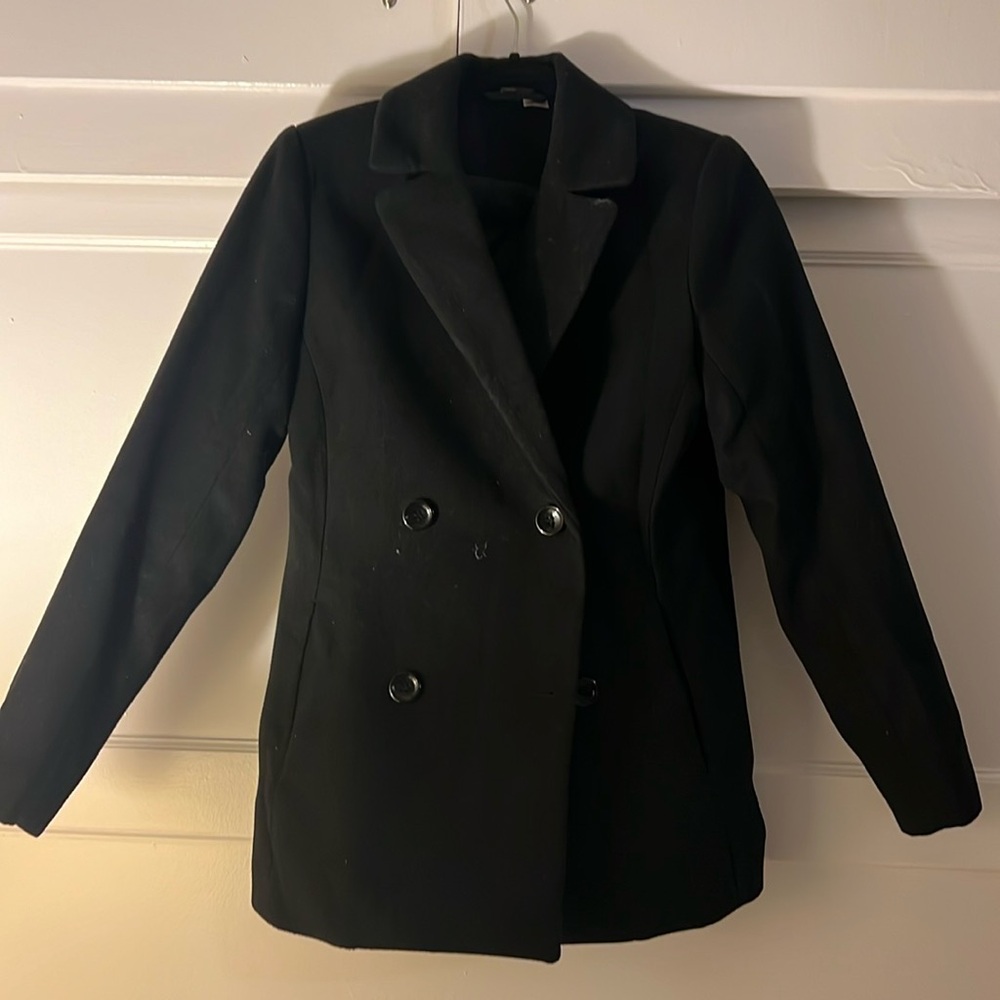 Black H&M coat size 4